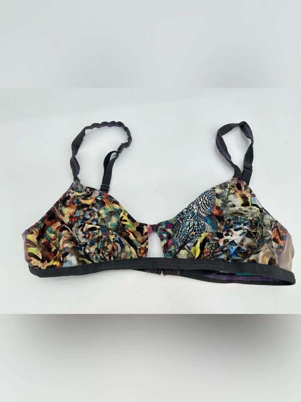 Xirena Multicolor Animal Snake Print Bikini Top Size M